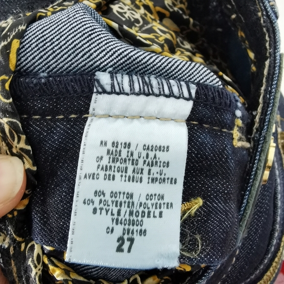 Ladies Vintage Y2K 2000s Jeans Size 6 8 27 GUESS PREMIUM Straight Leg - Picture 9 of 10